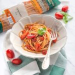 SPAGHETTI DI FARRO CON POMODORINI CARAMELLATI