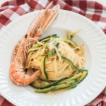 FETTUCCINE CON SCAMPI E ZUCCHINE