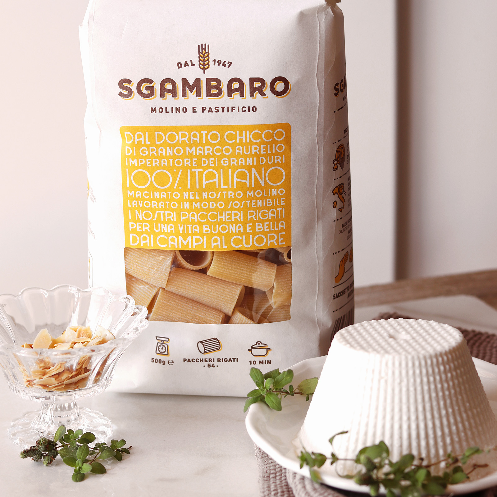 Ingredienti Paccheri Pasta Sgambaro